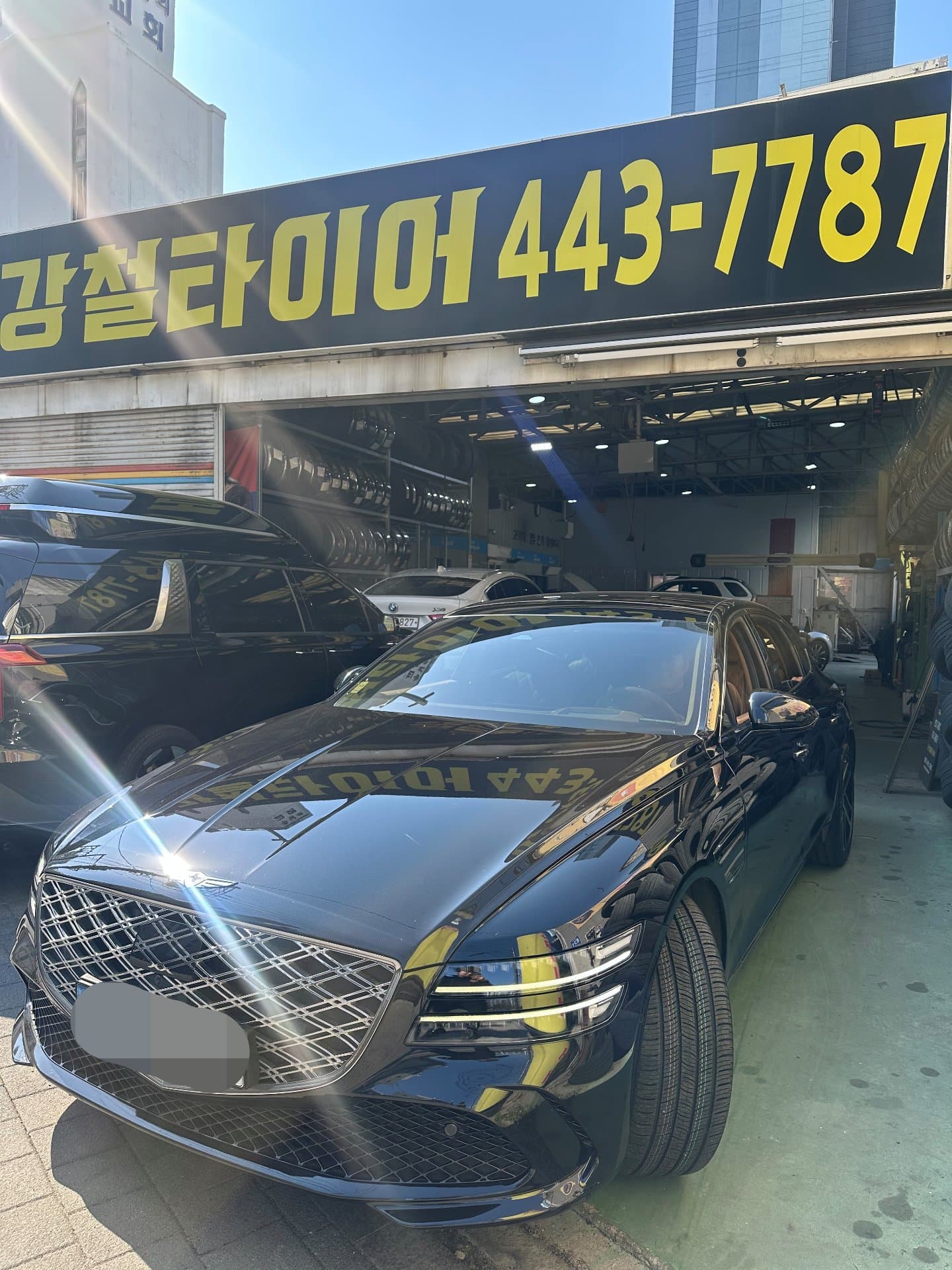 산본 타이어 교체 제네시스 2754019 컨티넨탈 작업 후기